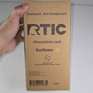 RTIC 30 oz Tumbler Sunflower Yellow‎ Double Wall Vacuum Insulated Keeps Ice Long